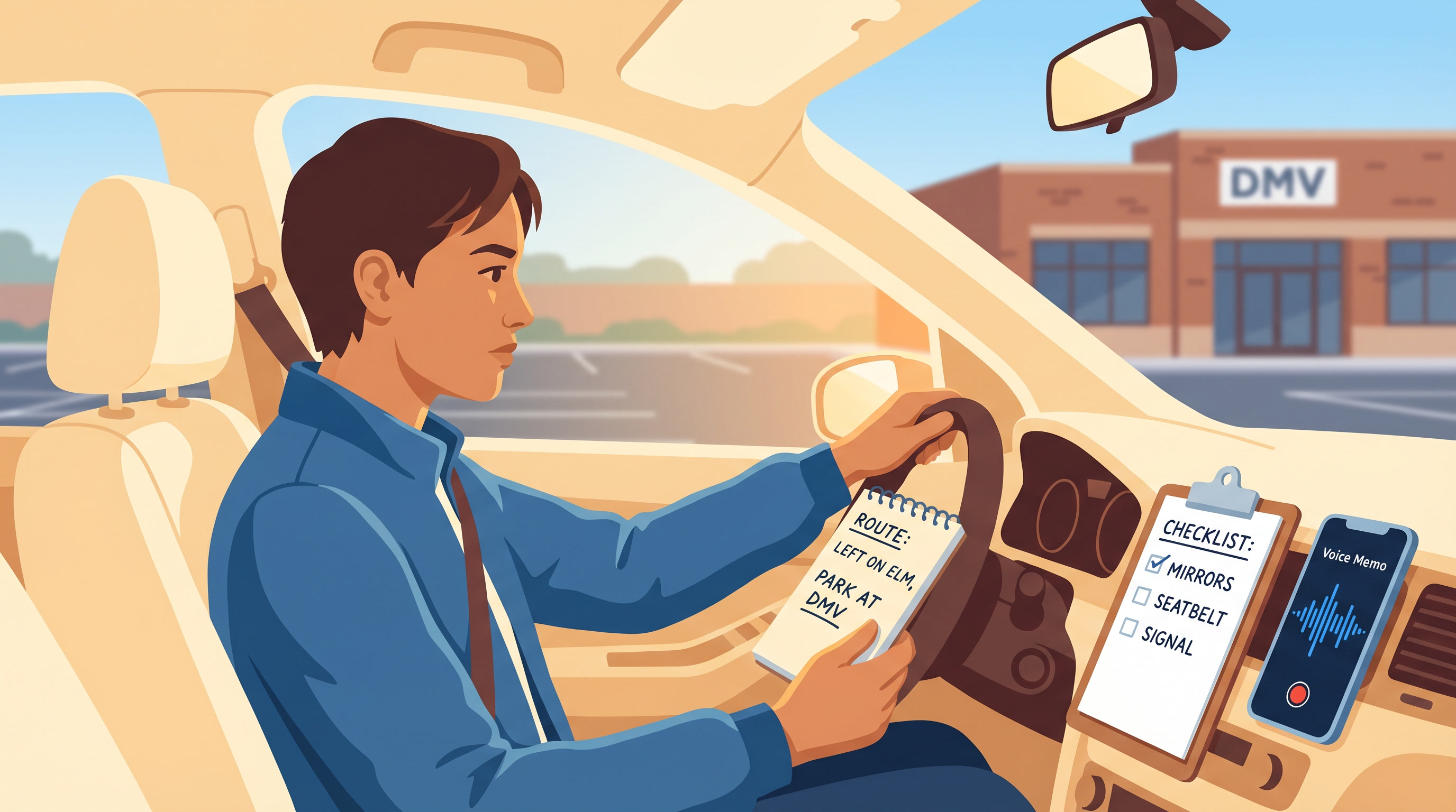 Comparison showing ADHD vs. non-ADHD executive functions during a driving test