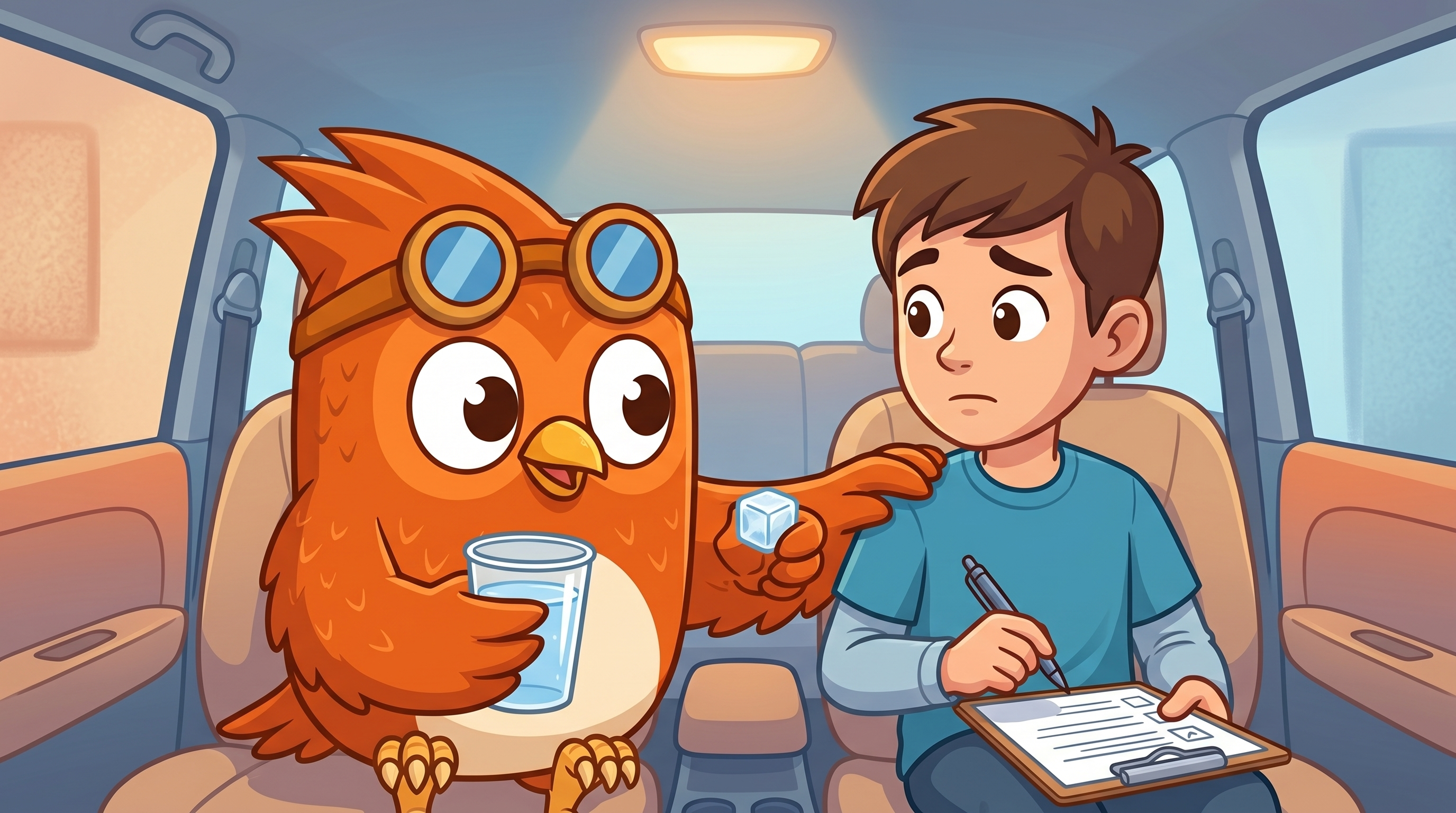 Chart comparing nervous system responses before and after breathing exercises