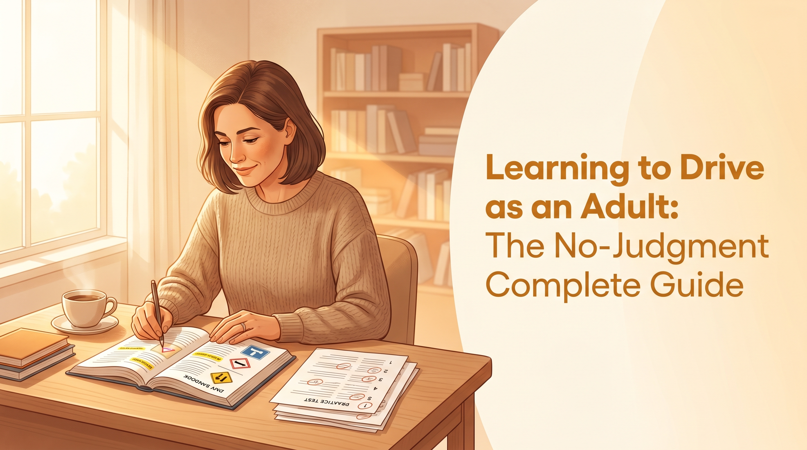 Comparison chart showing US vs international driving rules: right turn on red, school bus stops, speed limits, four-way 