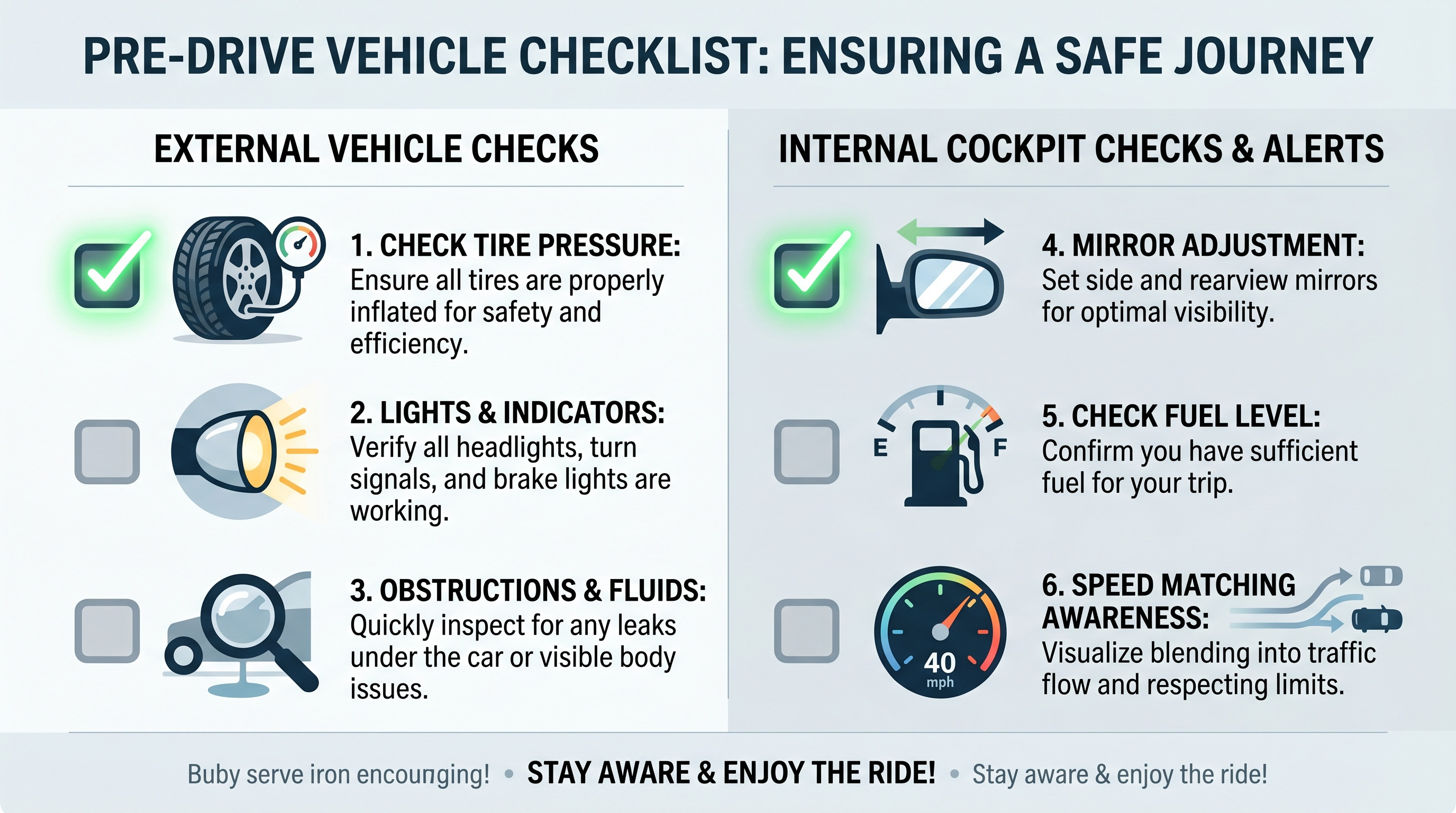 IMAGE 2 (Type C - Vehicle Preparation Checklist)