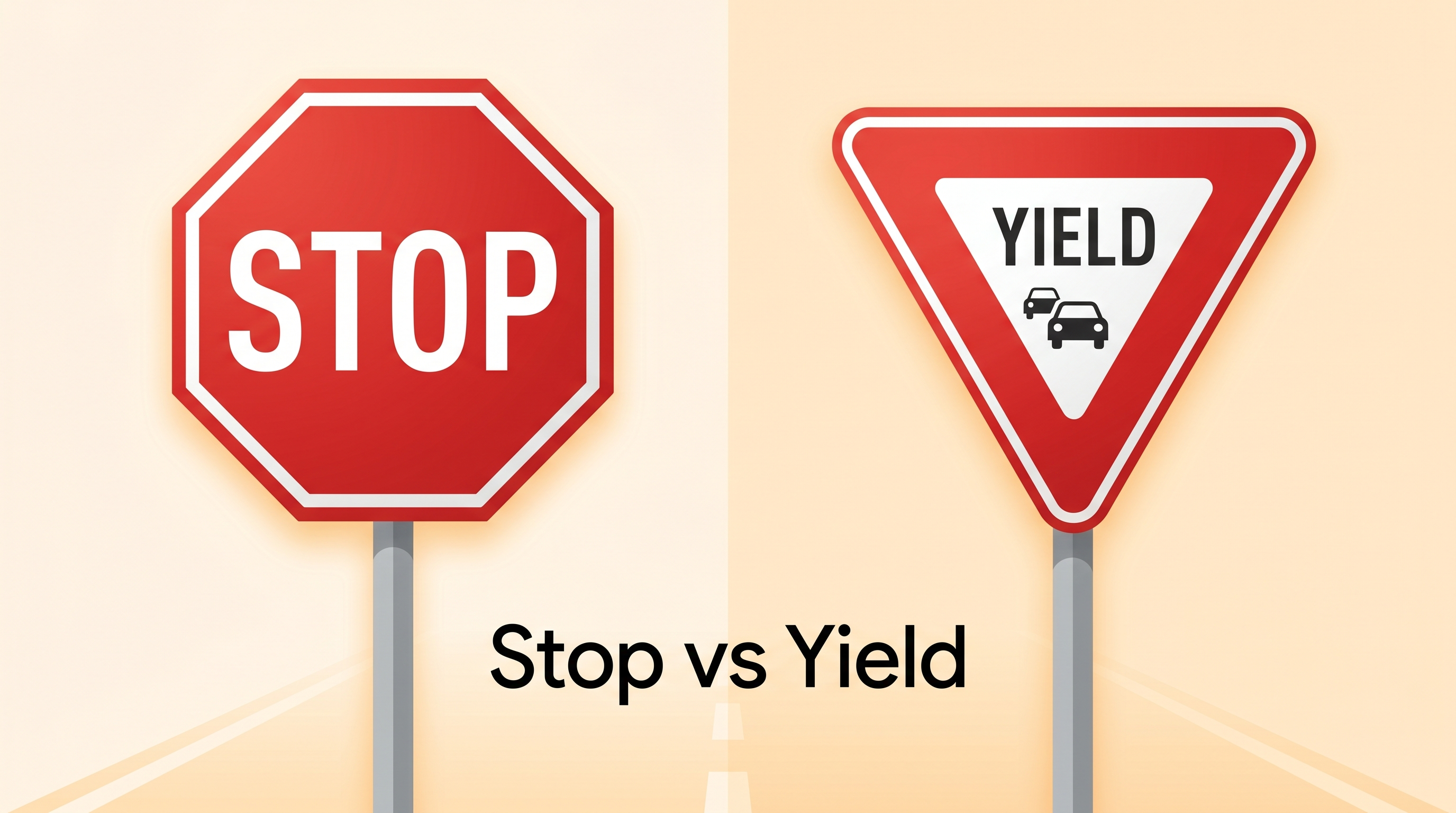 Stop Sign vs Yield Sign: What Examiners Watch For
