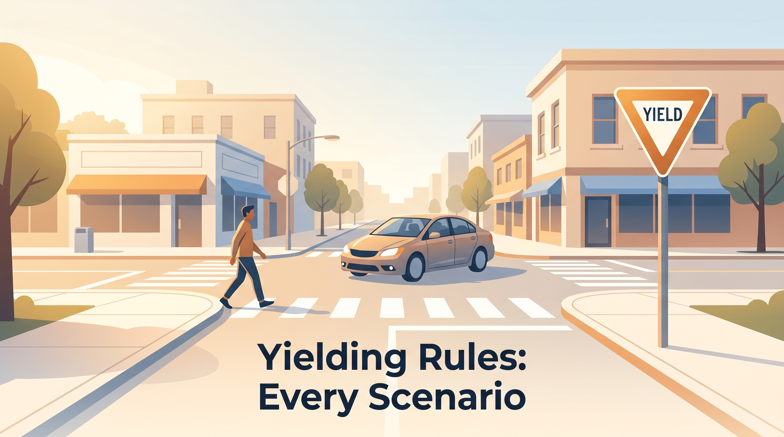 Yielding Rules on the Driving Test: Every Scenario